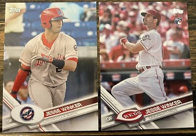 JESSE WINKER 2017 Topps RC LOT Pro Debut #160 Update #US271 Reds ROOKIE Mariners - Image 1 of 2