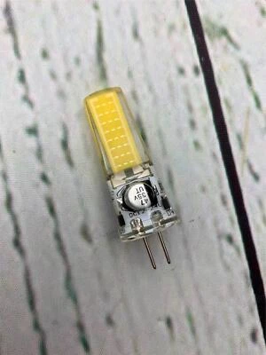 G4 COB 4W 24V Cabinet LED Silicone Crystal 35W Halogen Track 10 Pack 6500K - Image 1 of 2