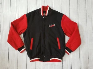 Vintage 1980s/90s Cleveland Crunch Soccer Wool Embroidered Snap Jacket Large - Picture 1 of 9