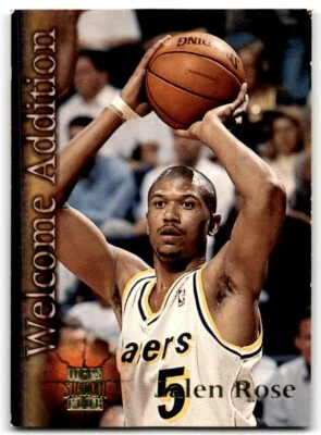 1996-97 STADIUM CLUB WELCOME ADDITION JALEN ROSE INDIANA PACERS #WA23 - Image 1 of 2