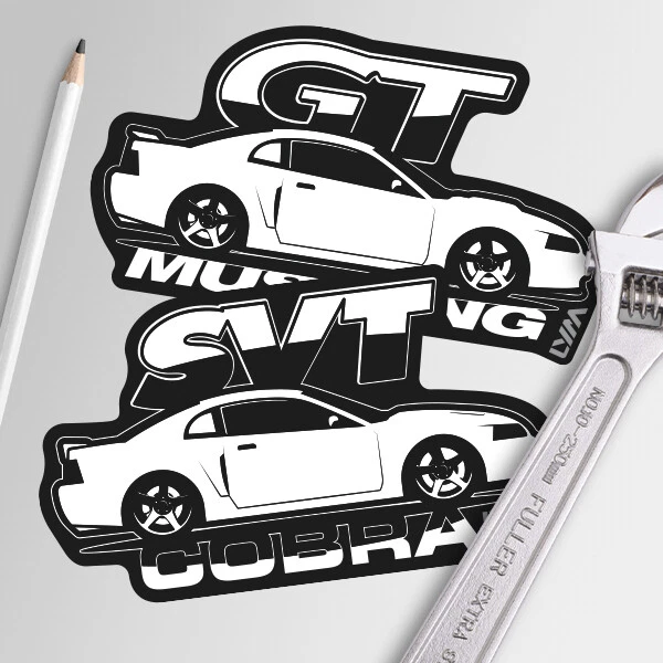 Novo adesivo lateral Edge Ford Mustang Cobra SVT ou GT - Imagem 1 de 1