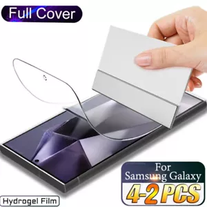 For Samsung S25 S24 S23 Ultra S22 Plus S21 FE pellicola protettiva idrogel protezione display - Foto 1 di 12