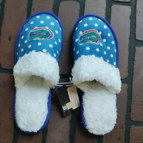 New Womens Florida Gators Open Back Slippers Slides Slip Ons Sz XL Cover