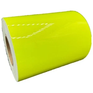 8" Inch Fluorescent Lime Reflective Tape Type 1 Flexible Engineer Grade ELG Safe - Picture 1 of 10