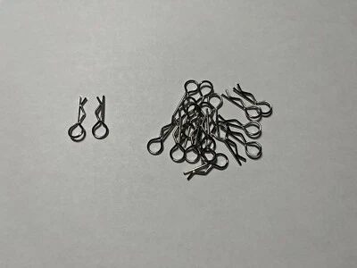 Stainless Steel R/C RC CAR Body Clips For 1/10 1/8th R/C Car | 20PC - Image 1 of 4