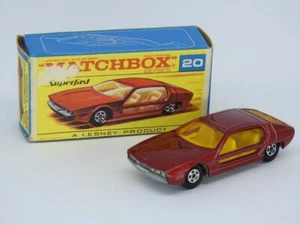Matchbox Superfast Lesney Lamborghini Marzal No.20 Eccellente IN F Scatola 1969 - Foto 1 di 10