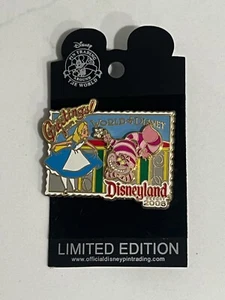 Greetings From Disneyland® Resort 2006 Alice and Cheshire Cat Disney Pin - Picture 1 of 2