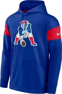 New England Patriots Hoodie Sweatshirt Nike Vintage Retro Throwback Men's Small - Picture 1 of 2