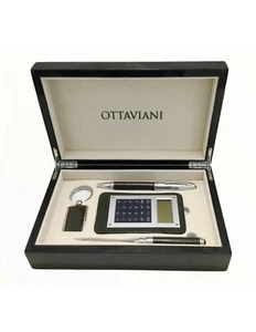 OTTAVIANI SET PENNA,CALCOLATRICE, PORTACHIAVI, E TAGLIACARTE REFERENZA 84176 - Imagen 1 de 2