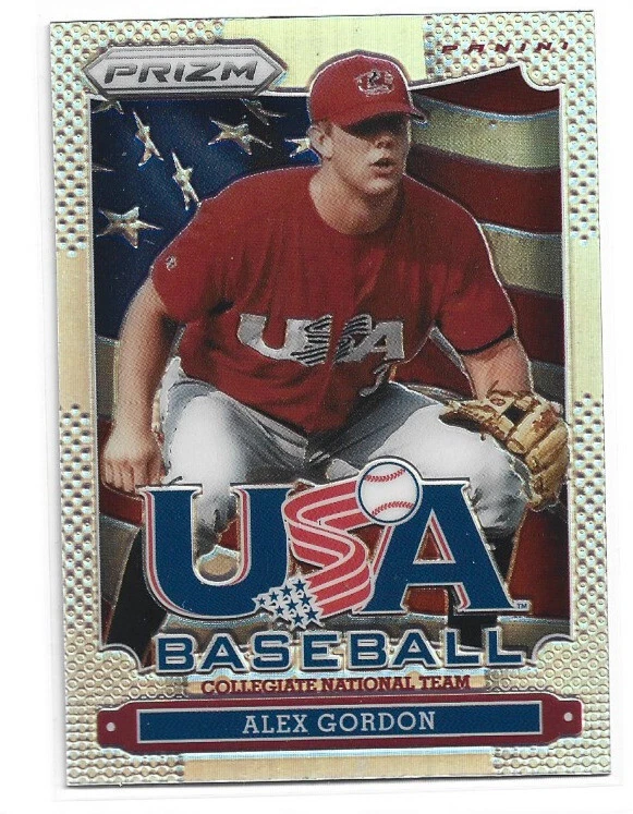 2013 Panini Prizm USA Baseball Silver Prizm Alex Gordon USA7 - Image 1 of 1