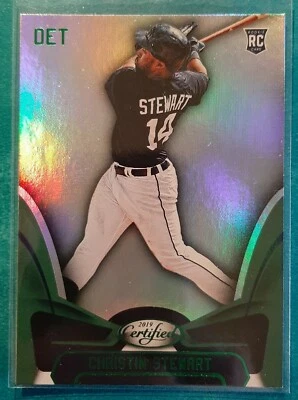 2019 CHRONICLES CERTIFIED GREEN CHRISTIN STEWART ROOKIE #27 DETROIT TIGERS RC - Image 1 of 2