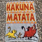 Disney Lion King Throw Blanket Plush Gray 37x50 Hakuna Matata Northwest Co. Soft