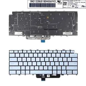 Teclado portátil estadounidense para Dell XPS 9315 azul con retroiluminación - Imagen 1 de 4