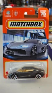 Matchbox 70 años #45/100 2021 Koenigsegg Gemera en gris - Imagen 1 de 3