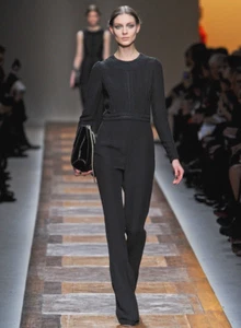 VALENTINO Black Silk Braided Dress Jumpsuit 40 4