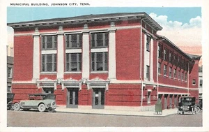 # H2696    JOHNSON CITY,  TN.       POSTCARD,    MUNICIPAL  BUILDING - Picture 1 of 2