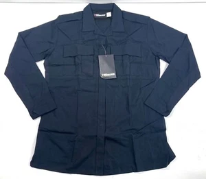 NWT LARGE REG BLAUER WOMENS TENX LONG SLEEVE BDU ZIP SHIRT 8731W DARK NAVY - Picture 1 of 4