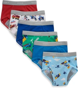Hanes Boys Potty Trainer Underwear 6-Pack - 2T/3T Size - Picture 1 of 6