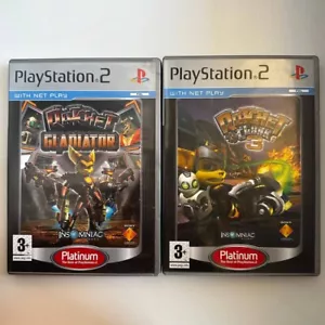 Ratchet & Clank 3 & Gladiator Rare Retro Game Playstation 2 NEAR MINT - Picture 1 of 2