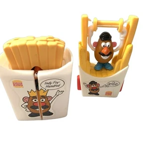 Vtg Burger King 1998 Indy Fry Hundred & Training For The Fry Bar Kids Meal Toys - Picture 1 of 6