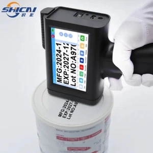 Handheld Inkjet Printer Capacitance Production Date Laser Coder Label QR - Picture 1 of 9