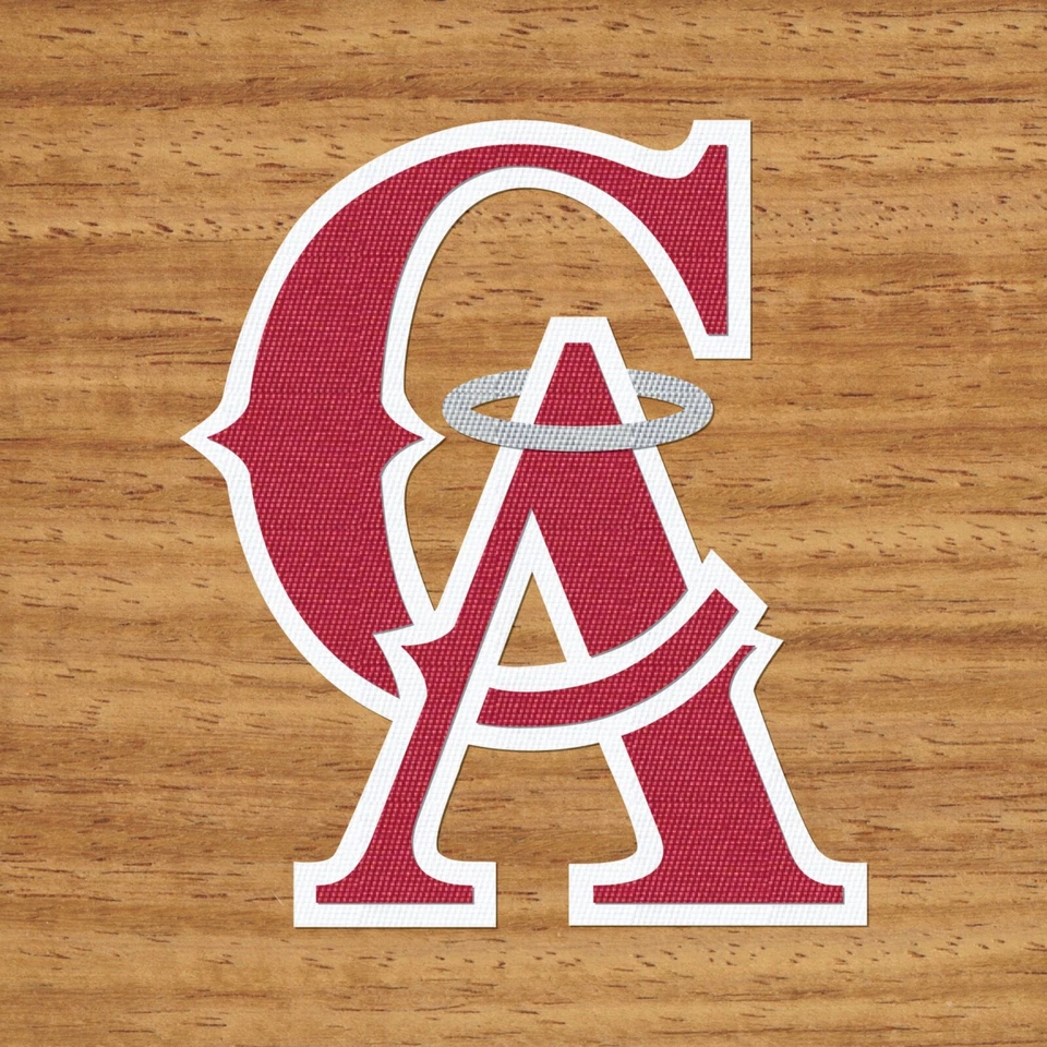 CALIFORNIA ANGELS ALTERNATE NAVY JERSEY CREST DECORATION (1995 - 1996) - Image 1 of 1