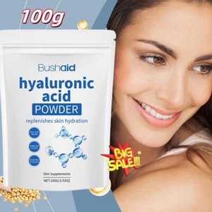 Hyaluronic Acid Powder, DIY Facial Serum, Skin Hydration Care Formula 100 G - Bild 1 von 15