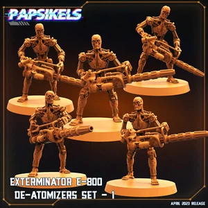 Cyborg E-800 Deatomizer Set | Papsikels |  | RPG D&D Wargaming 3D Printed Mini - Picture 1 of 1