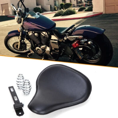 Asiento de conductor solo de resorte negro para motocicleta Yamaha V Star 1300 1100 950 650 250 Foto 1 de 4