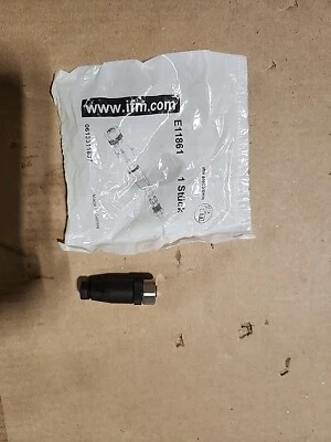 Lot Of 20 IFM E11861 Female Wireable M12 Connector Screw Terminal 4 Wire - Image 1 of 4