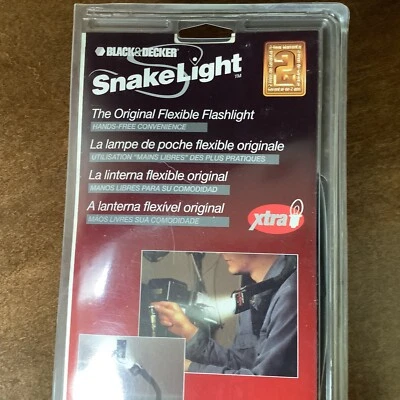 The Original Vintage '94 Black & Decker SnakeLight Flexible Flashlight  NEW - Image 1 of 4