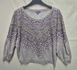 Maglione Democrazia Maglione Donna Grigio Manica Lunga Taglia:XL - Foto 1 di 13