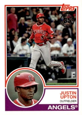 2018 Topps #83-55 Justin Upton 1983 Topps Baseball - Image 1 of 2