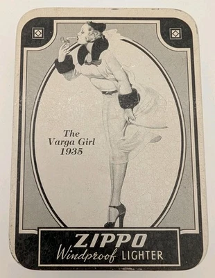 Винтажная зажигалка 1993 Zippo 1935 Varga Girl пин-ап жестяная коробка только - Изображение 1 из 4