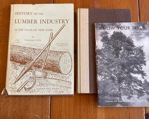 3 Books! History of Lumber Industry NY + Map & Know Your Trees & Log Cabin Build - Bild 1 von 24