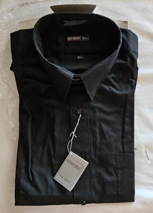 Men’s short sleeve shirt size 16.5 Black 55% cotton 45% polyester by Botany 500 - Picture 1 of 4