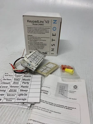 New Smarthome INSTEON Keypad Dimmer Switch KeypadLinc Model 2486D 6 And 8 Button - Image 1 of 4