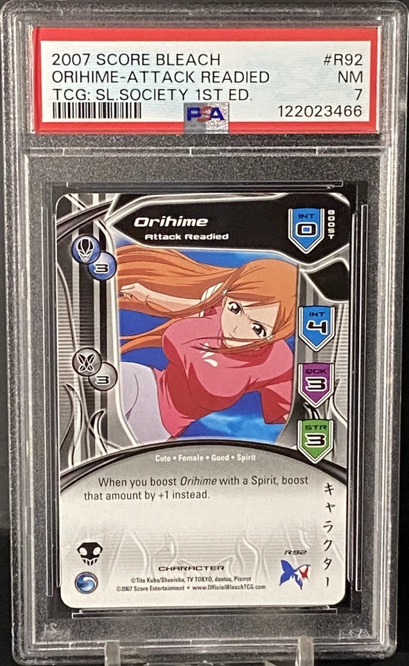 Bleach Score Entertainment 2007 Soul Society 1st Edition R92 Orihime PSA 7 - Image 1 of 2