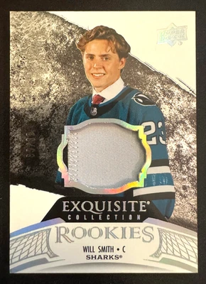 2024-25 UPPER DECK EXQUISITE WILL SMITH RC ROOKIE JERSEY PATCH ROOKIE SHARKS /99 - Image 1 of 3