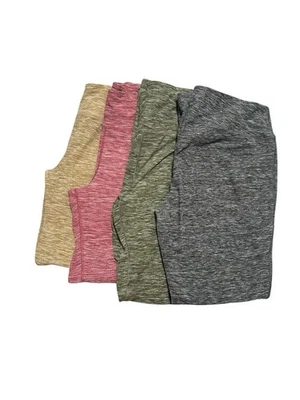 4 pares de pantalones de salón informales suaves Avia para mujer XL gris rosa marrón oliva con bolsillo Foto 1 de 4