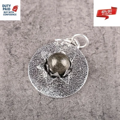 Juego de bisel redondo de pirita para esposa de plata de ley con venta de viernes negro Foto 1 de 4