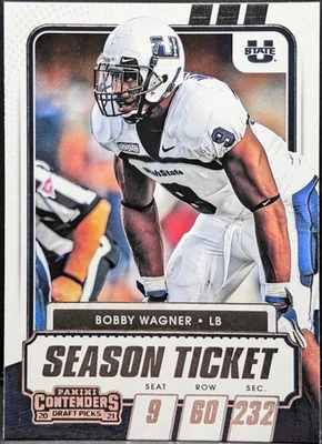 2021 Panini Contenders Draft Picks #84 Bobby Wagner Utah State Aggies - Image 1 of 2