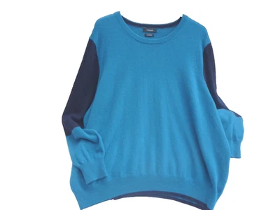 Marks & Spencer Teal Navy    100% Cashmere  Oversized   Jumper Sweatshirt - Image 1 of 4