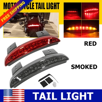 Luces de señal de giro de freno LED de deslizamiento ancho para Harley Dyna Foto 1 de 4