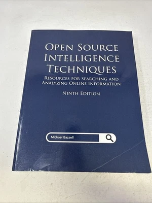 Open Source Intelligence Techniques Ninth Edition OSINT (Paperback) by Bazzell - Image 1 of 3