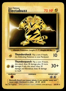 Electabuzz Rare Base Set 2 024/130 LP Pokémon TCG - Picture 1 of 2