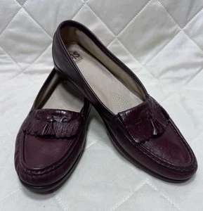 SAS Leder Kiltie Quaste Mokassin Halbschuhe Schuhe Damen 10 Hergestellt in den USA - Bild 1 von 6