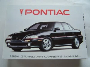 Pontiac Grand Am 1994 manual de dueños nuevo original - Imagen 1 de 1