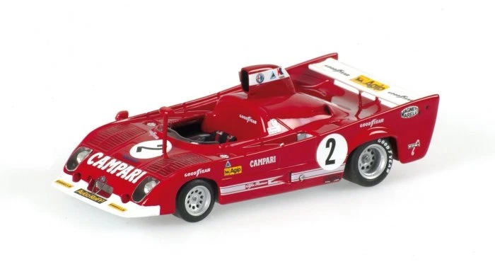 Alfa Romeo 33 TT 12 Winner SPA 1975 Pescarolo Bell 400751202 1/43 Minichamps - Immagine 1 di 1