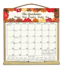 PERSONALIZED FLORAL CALENDAR HOLDER - REFILLABLE EVERY YEAR!  - Picture 1 of 3